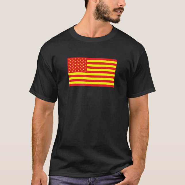Camiseta Asian American Flag (Frente)