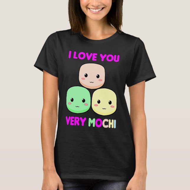 Camiseta Asian Food Japanese Dish Mochi Dessert Rice Cake J (Frente)