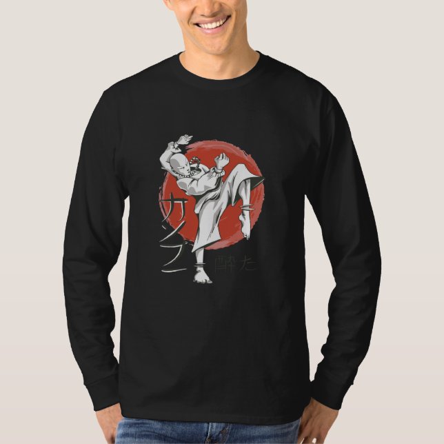 Camiseta Asian japanese monk shao ling fighter (Frente)