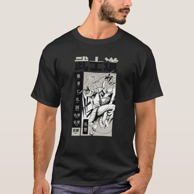 Camiseta Asian Japanese samurai fighter (Frente)