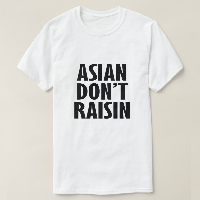 CAMISETA ASIAN NÃO CRIE (Frente do Design)