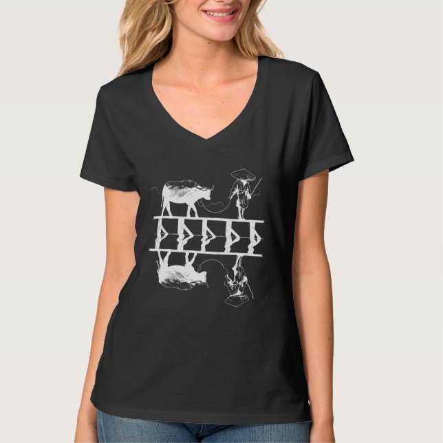Camiseta Asian water buffalo for travel crop (Frente)