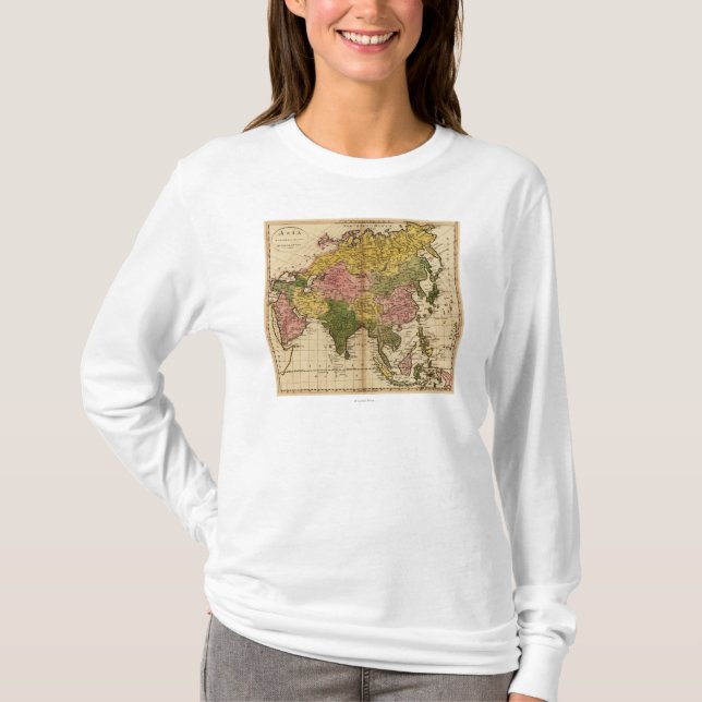 Camiseta AsiaPanoramic MapAsia 3 (Frente)