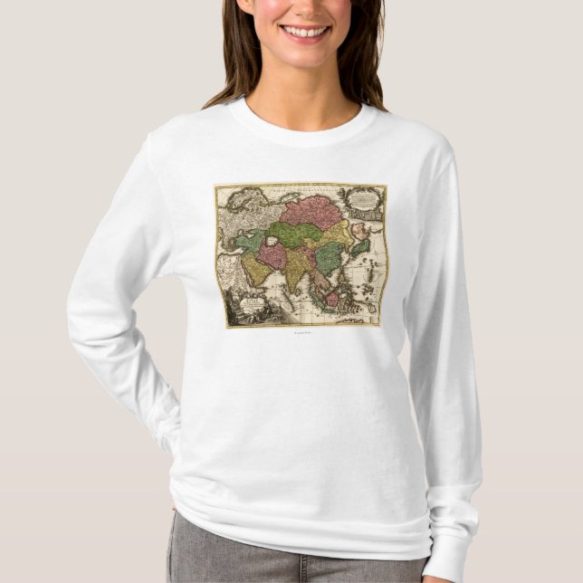 Camiseta AsiaPanoramic MapAsia 5 (Frente)