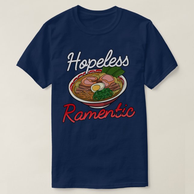 Camiseta Asiático Japonês Comida Ramen Noodles Egg Ramen (Frente do Design)
