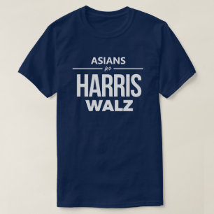 Camiseta Asiáticos para Harris Walz