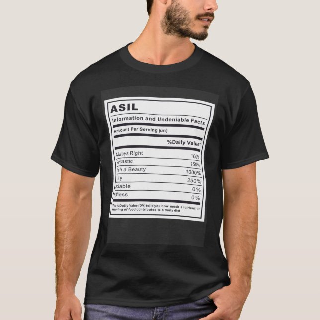 Camiseta Asil Information and Undeniable Facts (Frente)
