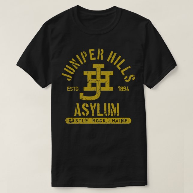 Camiseta Asilo Juniper Colinas (Frente do Design)