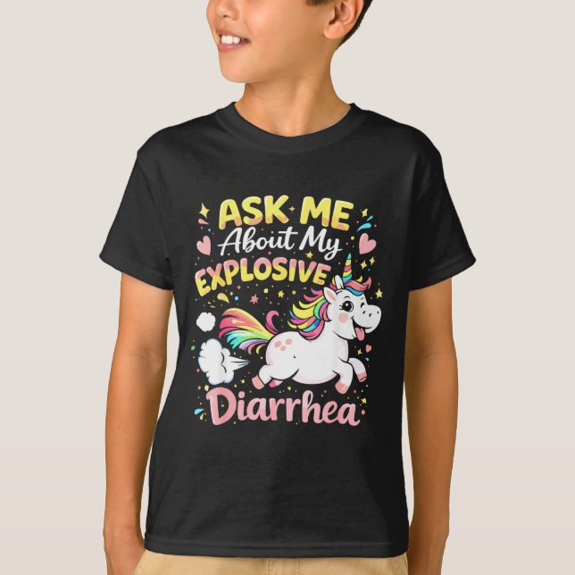 Camiseta Ask about explosive diarrhea funny poop meme (Frente)
