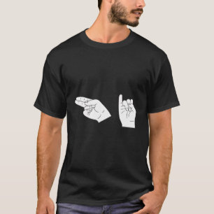 Camiseta Asl American Sign Language Gift Diz Hi Finger Spe