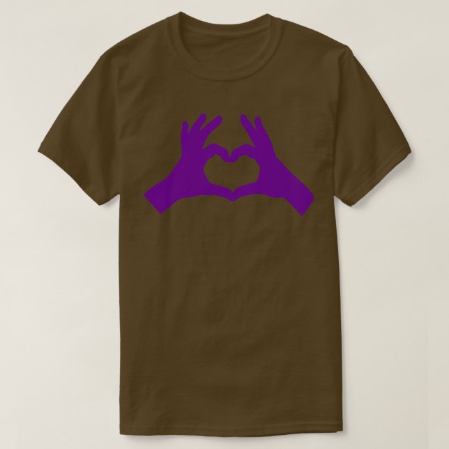 Camiseta ASL American Sign Language Love 4 (Frente do Design)
