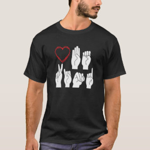 Camiseta Asl American Sign Language Seja Bonita