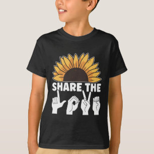 Camiseta Asl Asl American Sign Awarness Asl