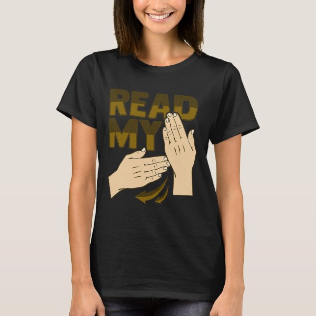 Camiseta Asl Hand Gesture Deaf Hearing Loss Awareness 12  (Frente)