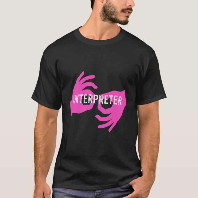 Camiseta Asl Interpreter Hoodie (Frente)