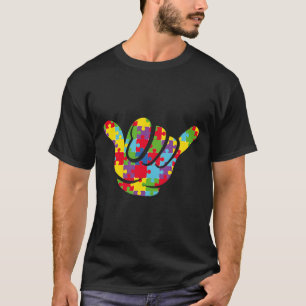 Camiseta ASL Love Quebra-cabeça Sign Language Awarenes