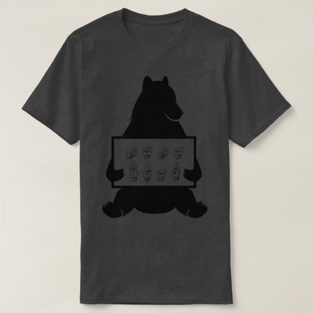 Camiseta ASL Mama Bear (Frente do Design)