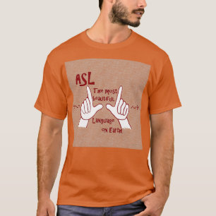 Camiseta ASL O idioma mais bonito