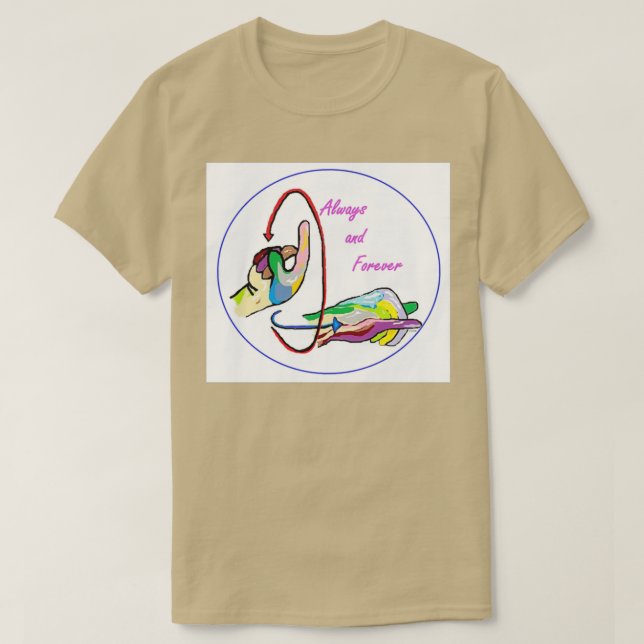 Camiseta ASL sempre e para sempre (Frente do Design)