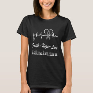 Camiseta Asma Consciência Pulsação Fé Esperança Amor Cruz G