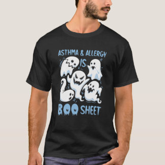 Camiseta Asma E Alergia É Cabelo Azul Claro Folha