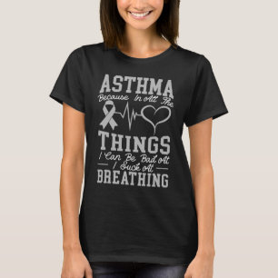 Camiseta Asma Sensibilização Respiração Asma Guerreiro