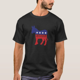 Camiseta Asno de Nebraska Democrata