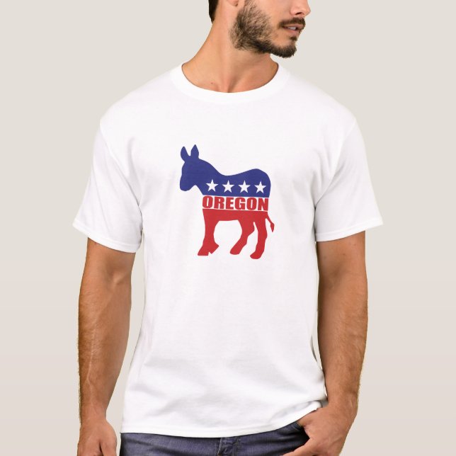 Camiseta Asno de Oregon Democrata (Frente)