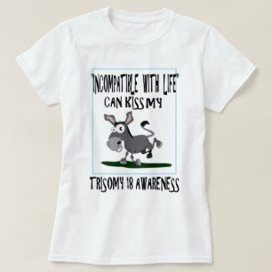 Camiseta Asno do Trisomy 18