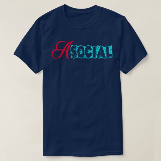 Camiseta Asocial 1 (Frente do Design)