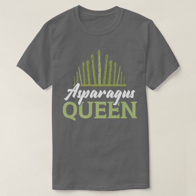 Camiseta Asparagus Queen Vegan Vegetable Vegetarian Premium (Frente do Design)