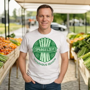 Camiseta Asparagus Season Spargelzeit Celebra Vegetais