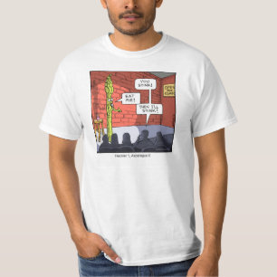 Camiseta Aspargo engraçado do t-shirt dos desenhos animado