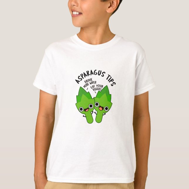 Camiseta Aspargos Dicas Engraçadas Veggie Pun (Frente)