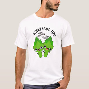 Camiseta Aspargos Dicas Engraçadas Veggie Pun