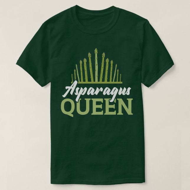 Camiseta Aspargos Rainha Vegan Hortícola Premium (Frente do Design)