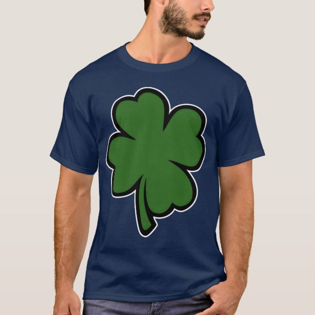 Camiseta aspas de trevo engraçadas (Frente)