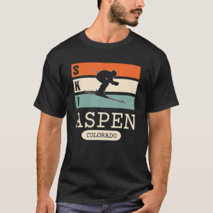 Camiseta Aspen Colorado Co Caminhando Montanhas Ski Aspen S