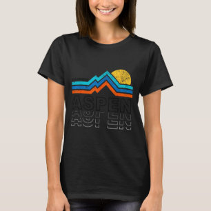 Camiseta Aspen colorado co montanha esqui vintage 80s