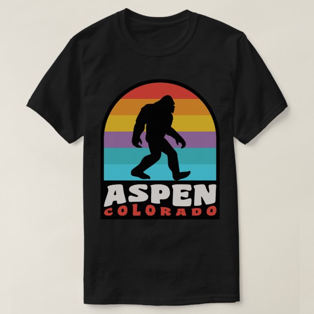 Camiseta Aspen Colorado Rocky Mounties (Frente do Design)