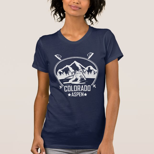 Camiseta Aspen Colorado ski (Frente)