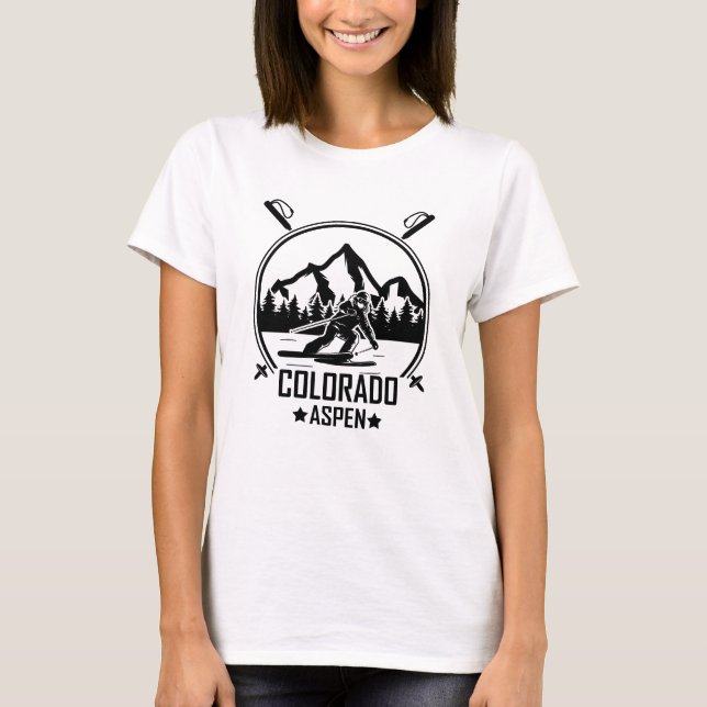 Camiseta Aspen Colorado Ski (Frente)