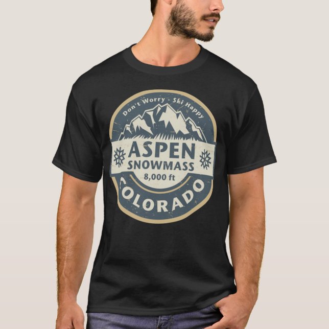 Camiseta Aspen Snowmass, Colorado Classic T-Shirt (Frente)