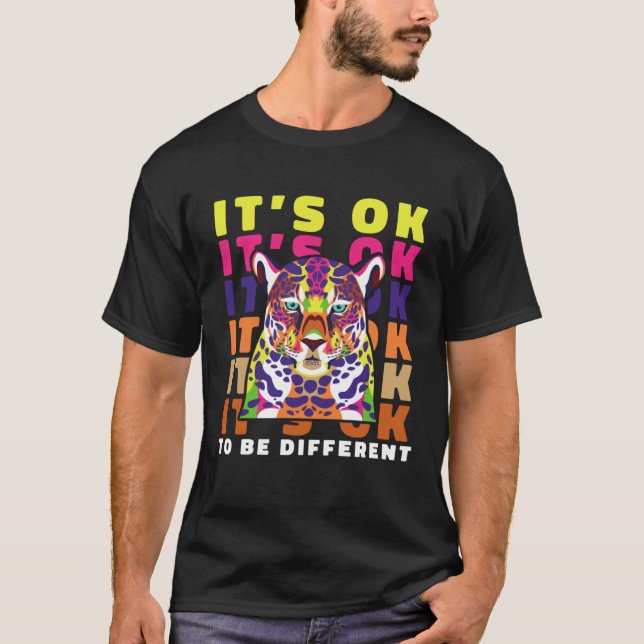 Camiseta Asperger Syndrome ITS OK TO BE DIFFERENT Autism Cr (Frente)