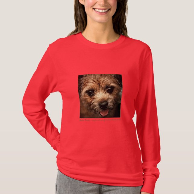 Camiseta Áspero-Scruff de Terrier de beira (Frente)