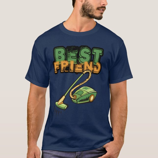 Camiseta aspirador de pó de melhor amigo (Frente)