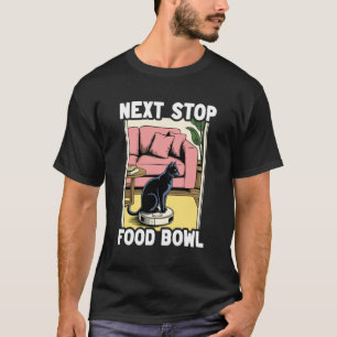Camiseta Aspirador Robô Gato Cat Bowl de Alimentação da Pró