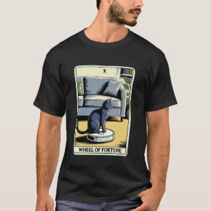Camiseta Aspirador Robô Roda da Fortuna Tarot Engraçado 