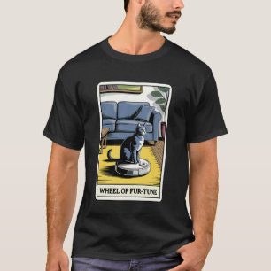 Camiseta Aspirador Robô Roda da Sorte Fur-Tune Tarot Engraç