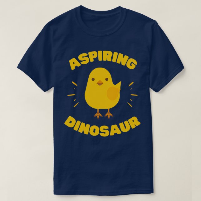 Camiseta Aspirando Pintinho Engraçado do Dinossauro (Frente do Design)